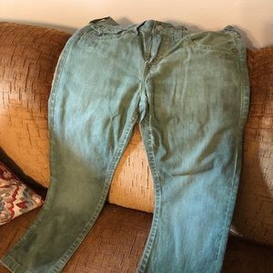 Green true religion jeans